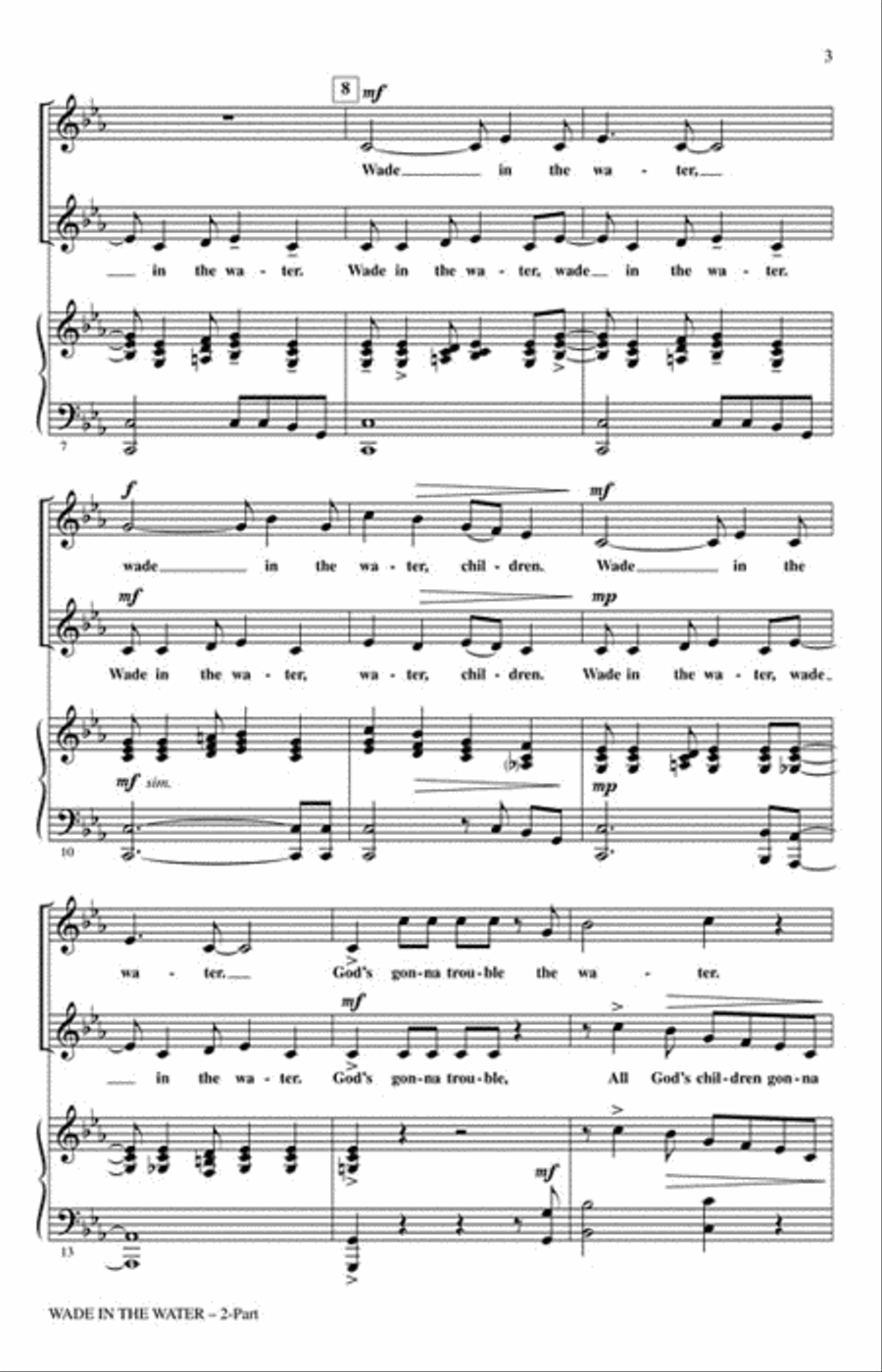 Wade in the Water 2-Part scores gallery preview page 3