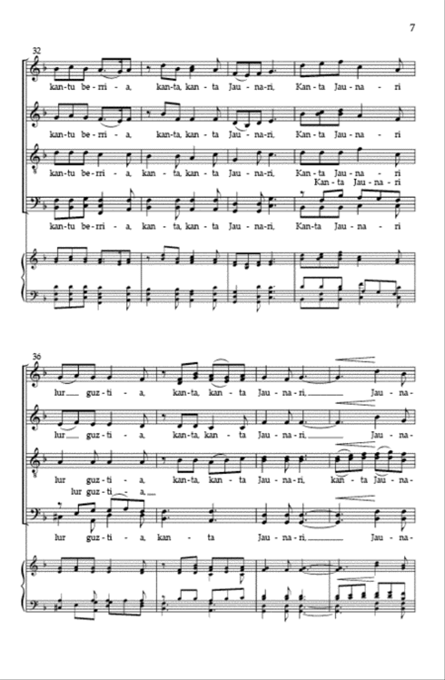 Cantate Domino (SATB divisi) Divisi scores gallery preview page 6