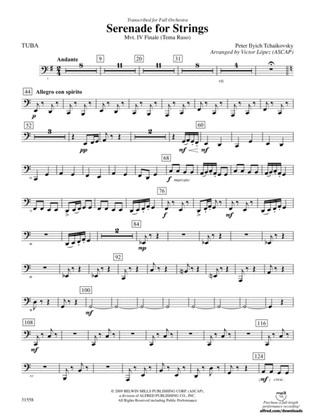 Serenade for Strings Mvt. IV Finale (Tema Ruso): Tuba