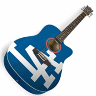Los Angeles Dodgers Acoustic Guitar