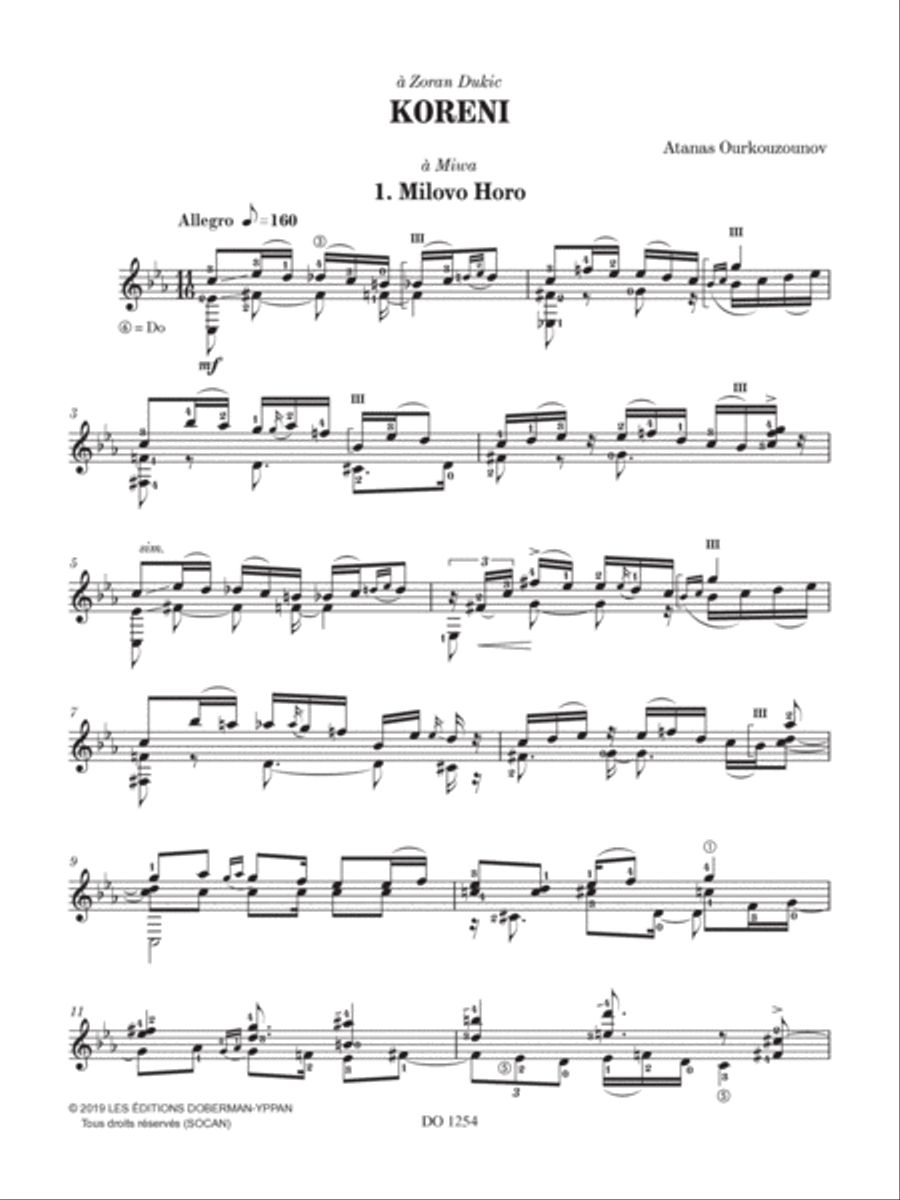 Koreni Classical Guitar scores gallery preview page 4