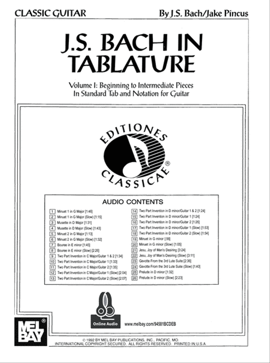 J. S. Bach in Tablature Acoustic Guitar scores gallery preview page 7