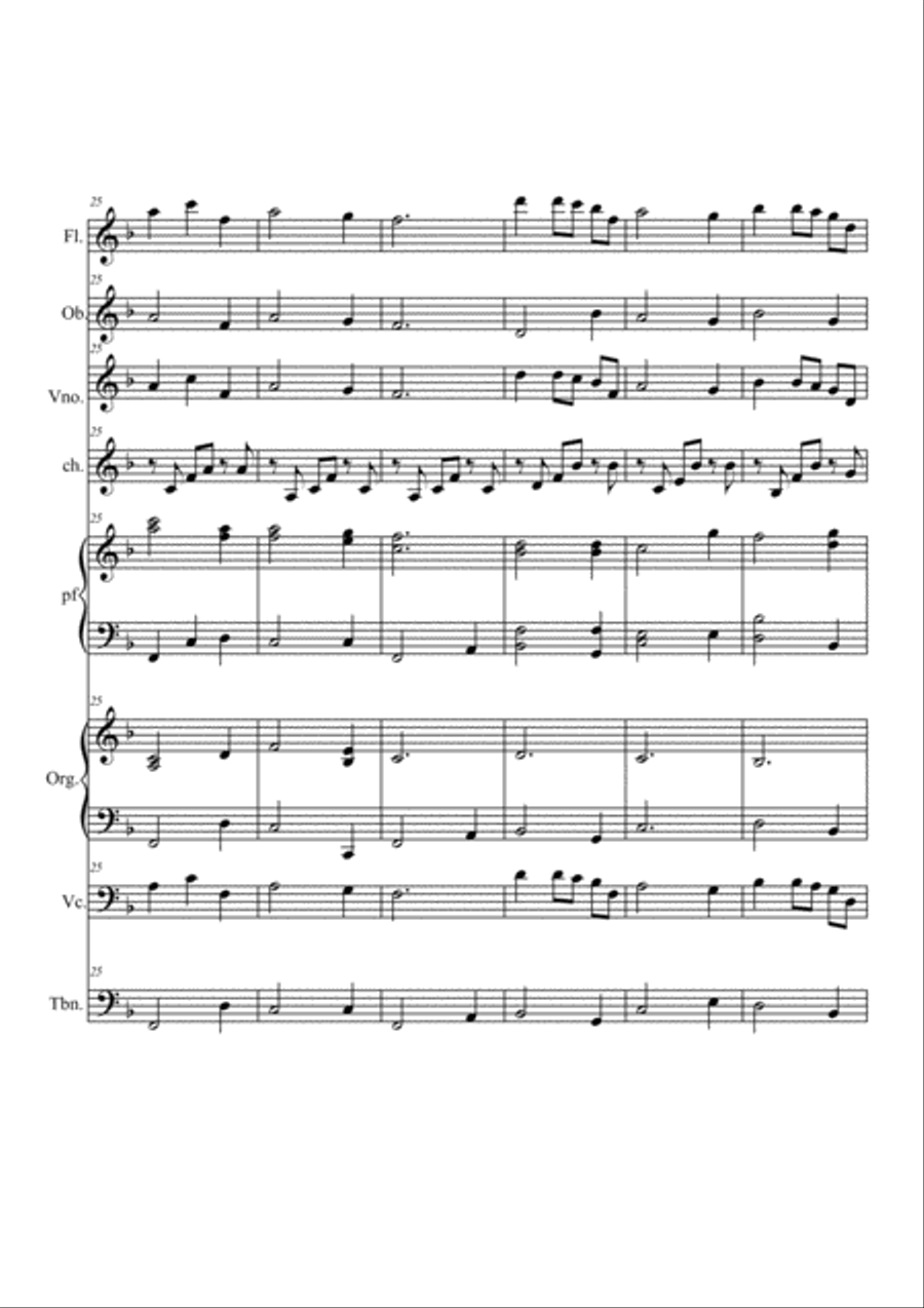 Intermezzo from Cavalleria rusticana for school orchestra Large Ensemble scores gallery preview page 5