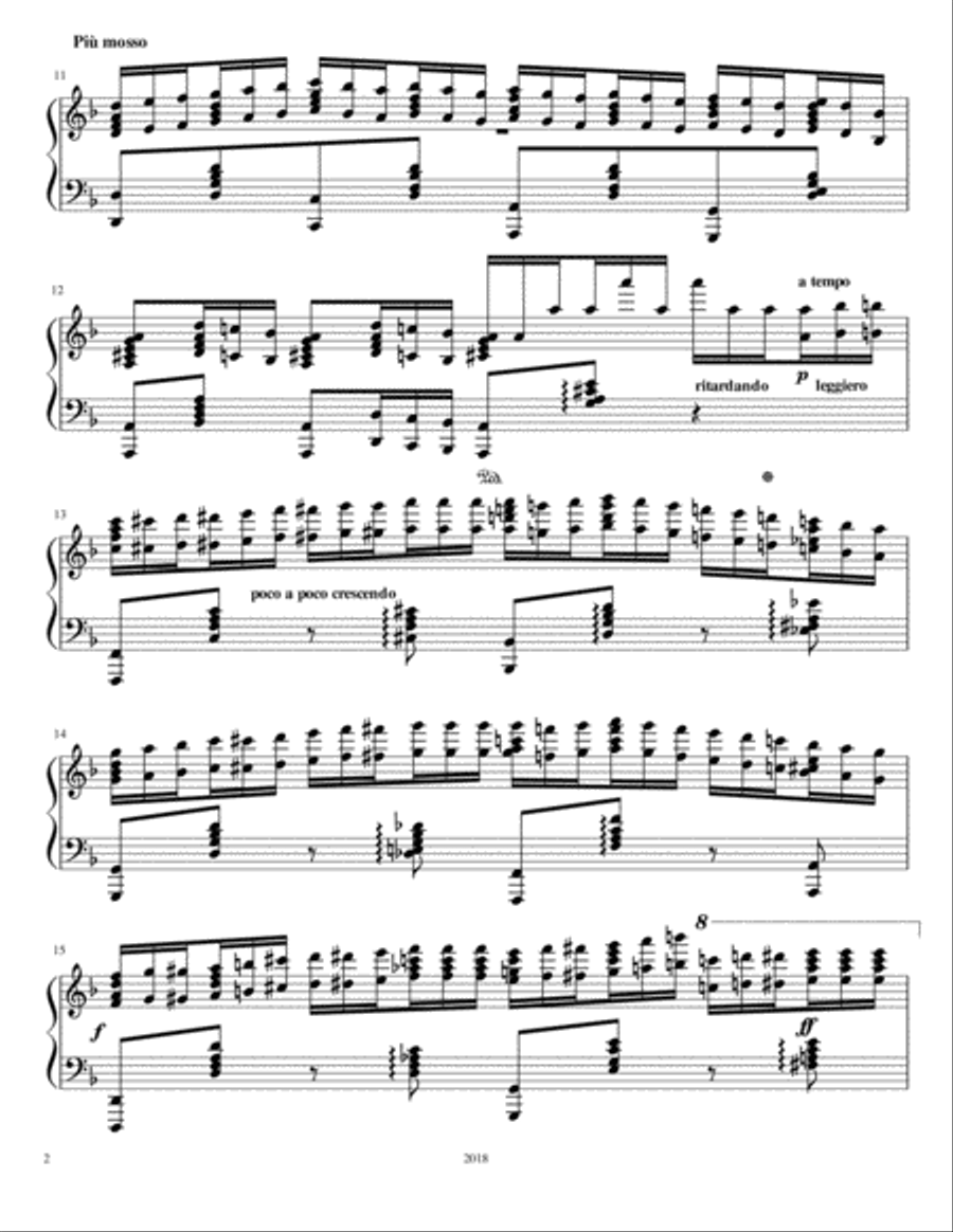 Anxious Rose Piano Solo scores gallery preview page 2