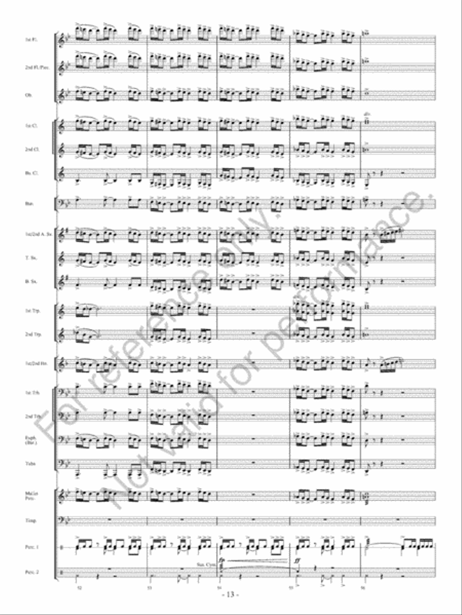 Of Heroes And Demons Concert Band scores gallery preview page 14