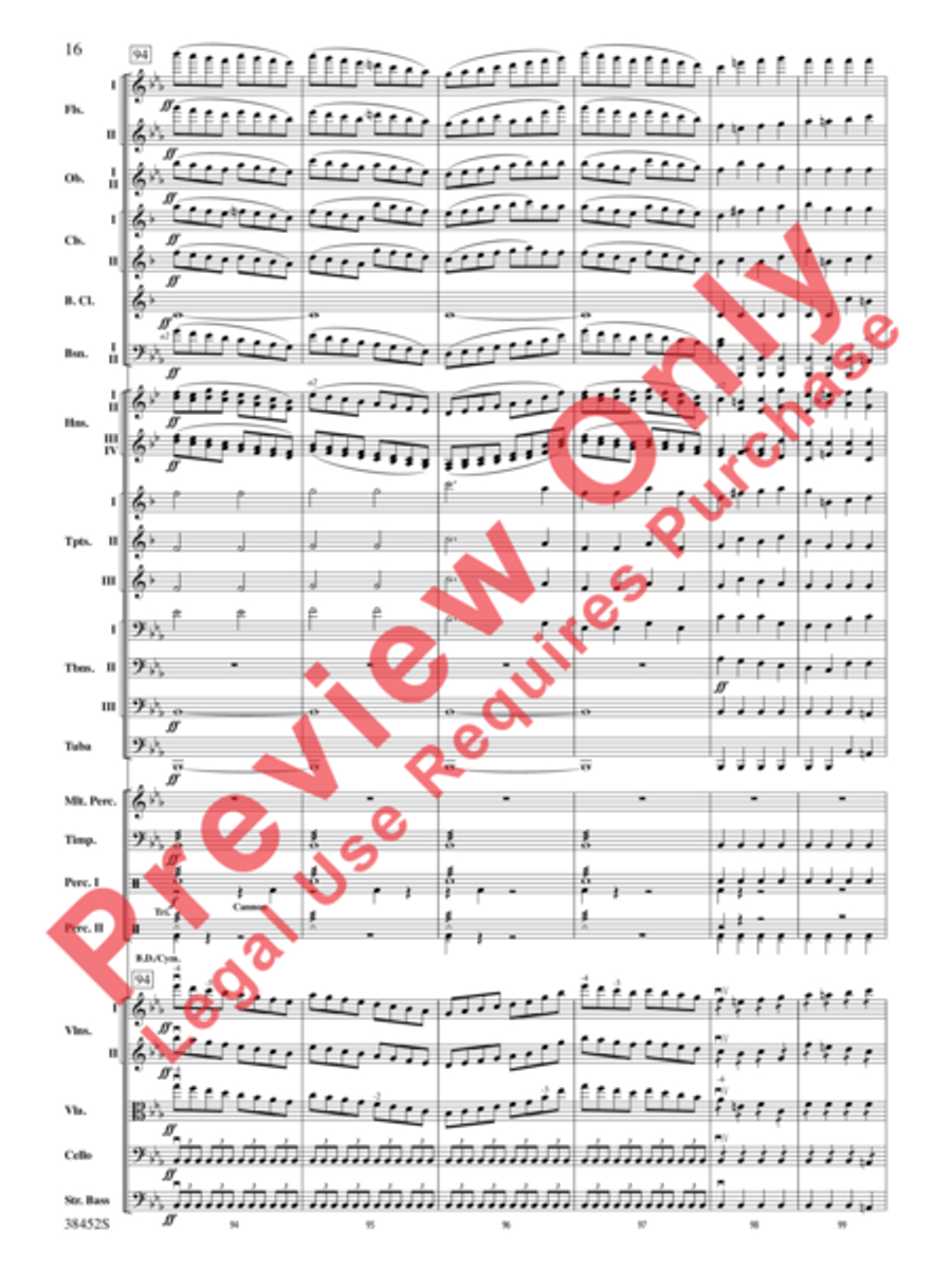 1812 Overture Full Orchestra scores gallery preview page 9