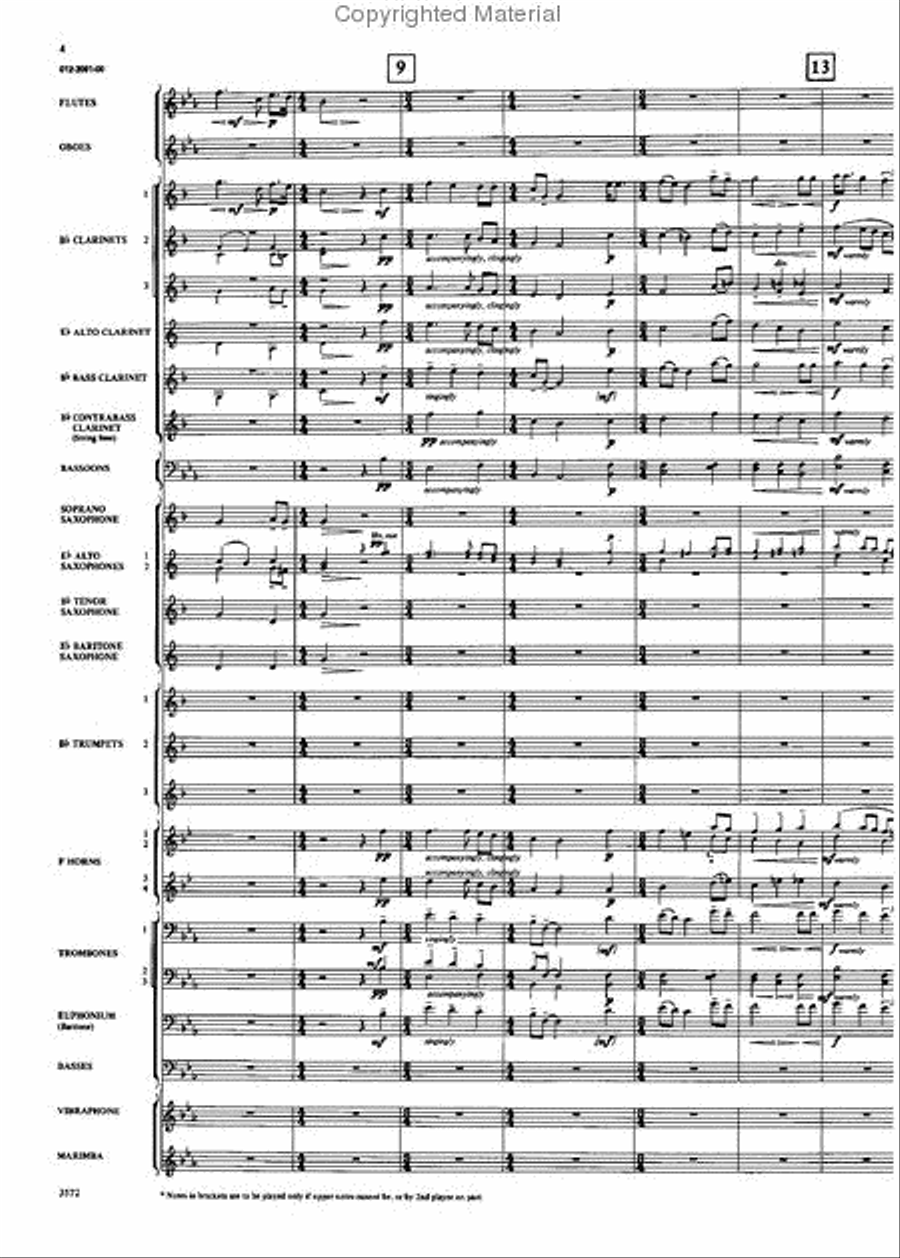 Two Grainger Melodies Concert Band scores gallery preview page 3