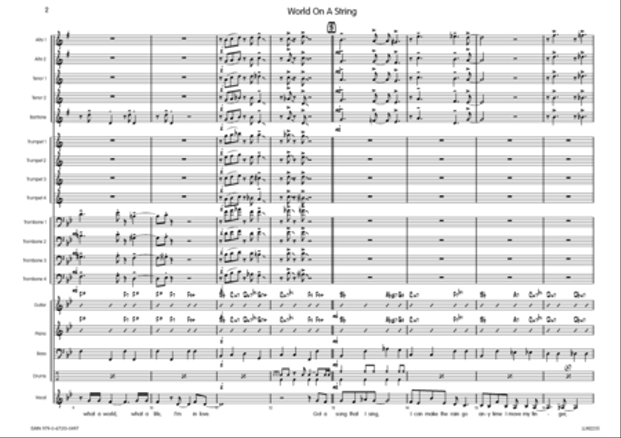 I've Got The World On A String Big Band scores gallery preview page 3
