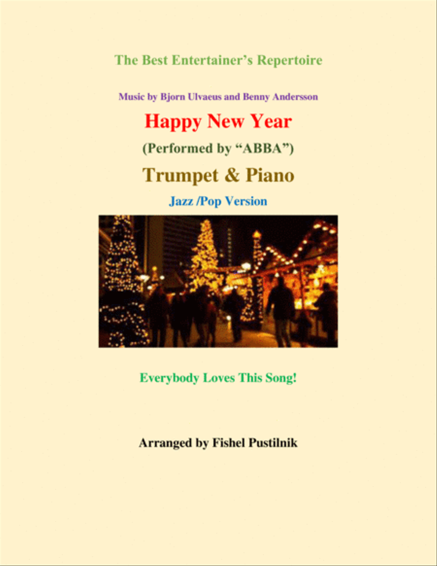 Happy New Year Trumpet Solo scores gallery preview page 1