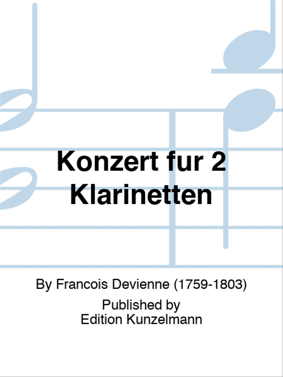 Concertino for 2 clarinets Clarinet scores gallery preview page 1