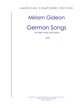 [Gideon] German Songs (High Voice)