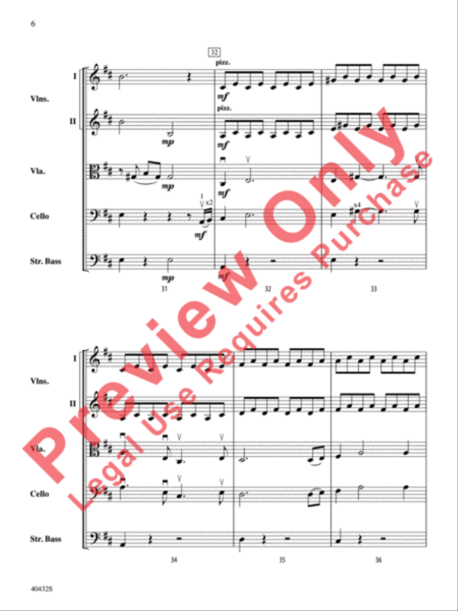 A Very Respectable Hobbit (from The Hobbit: An Unexpected Journey) String Orchestra scores gallery preview page 7