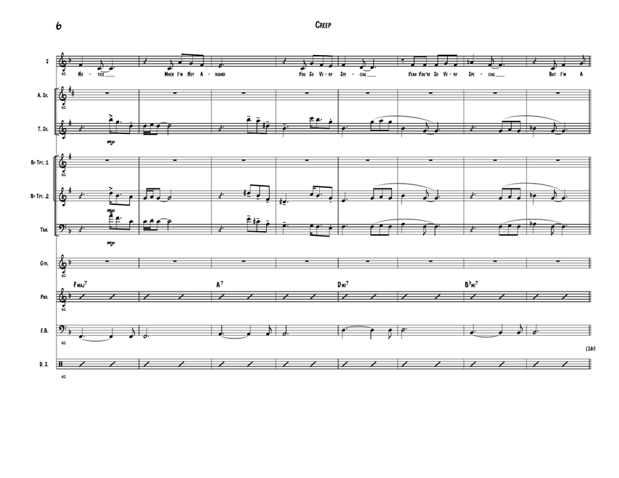 Creep Creep Jazz Ensemble scores gallery preview page 6