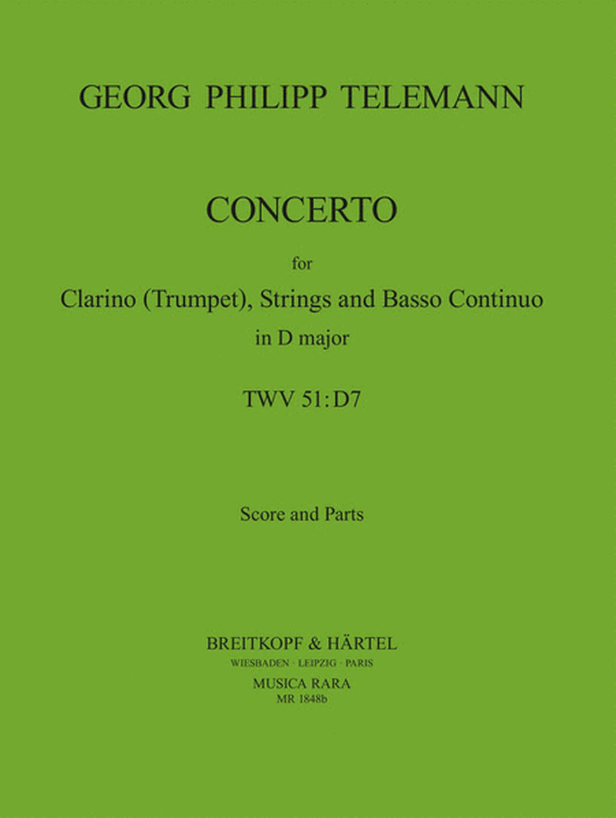 Concerto in D major TWV 51:D7