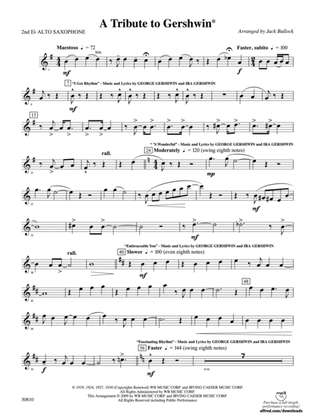 A Tribute to Gershwin: 2nd E-flat Alto Saxophone