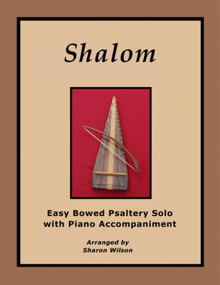 Book cover for Shalom (Easy Bowed Psaltery Solo with Piano Accompaniment)