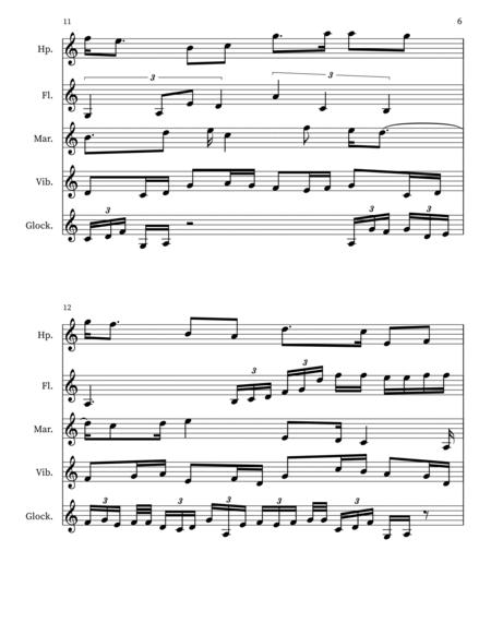 Ambrosia 38 for Harp, Flute, Percussion a Voce