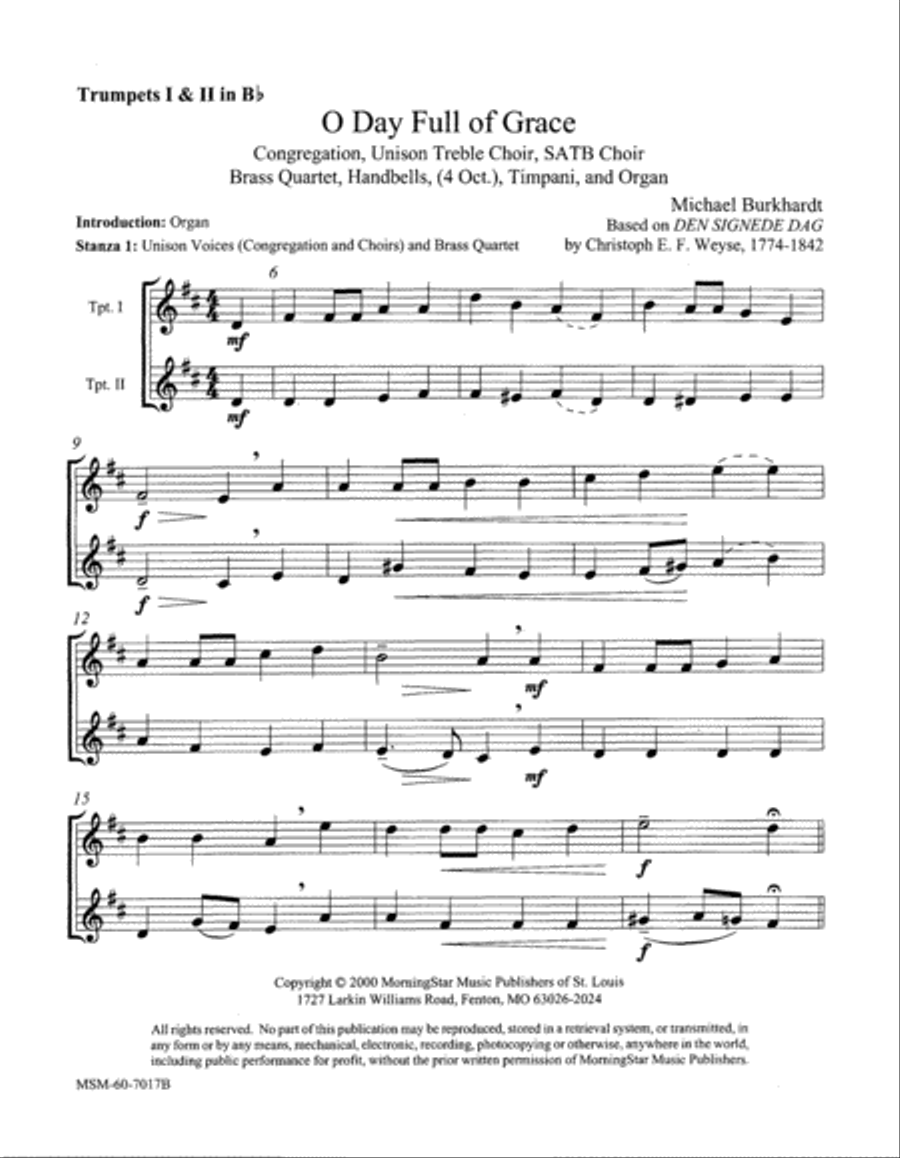 O Day Full of Grace Choir scores gallery preview page 3