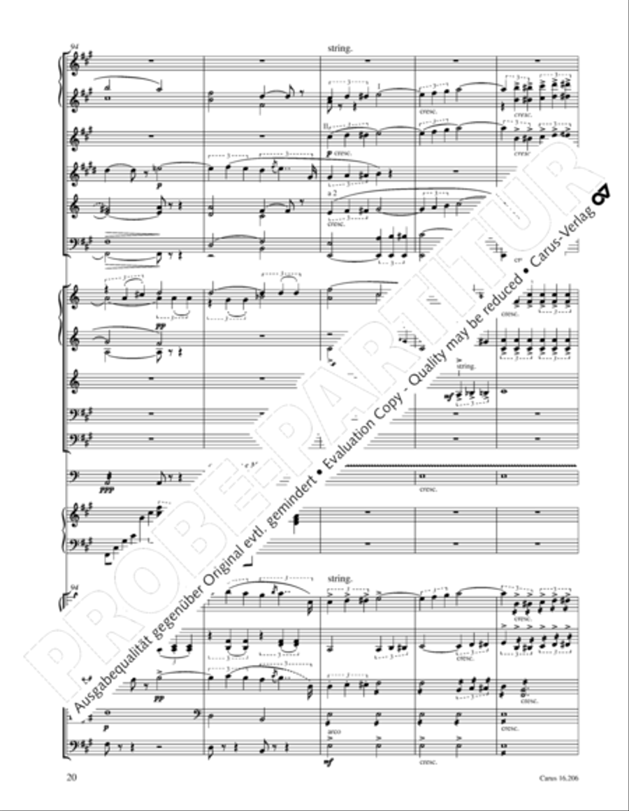 Preludio sinfonico Orchestra scores gallery preview page 21