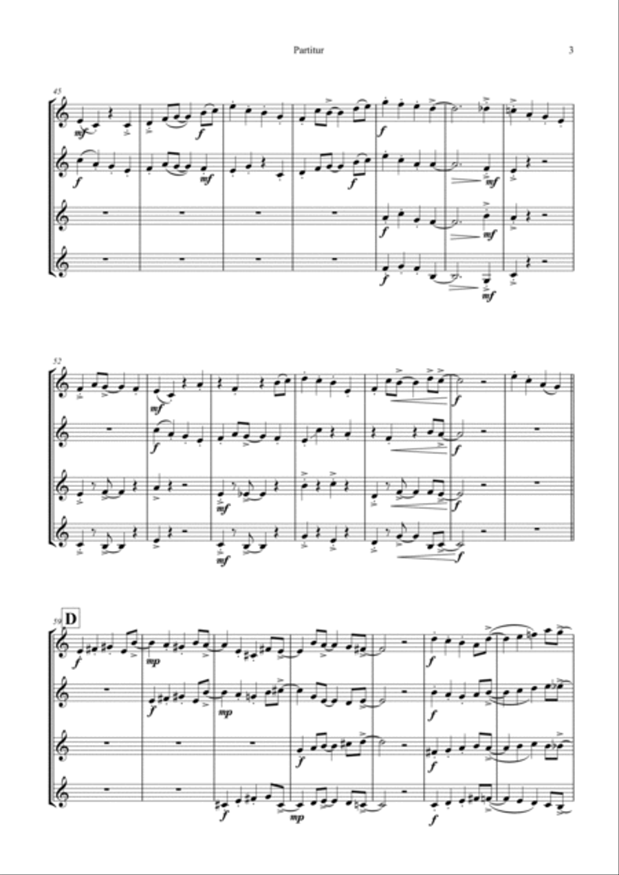 I Got Rhythm for French Horn Quartet French Horn Quartet scores gallery preview page 4