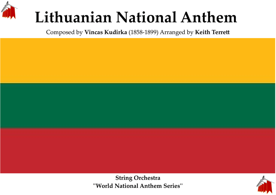 Lithuanian National Anthem for String Orchestra (World National Anthem Series) String Orchestra scores gallery preview page 1