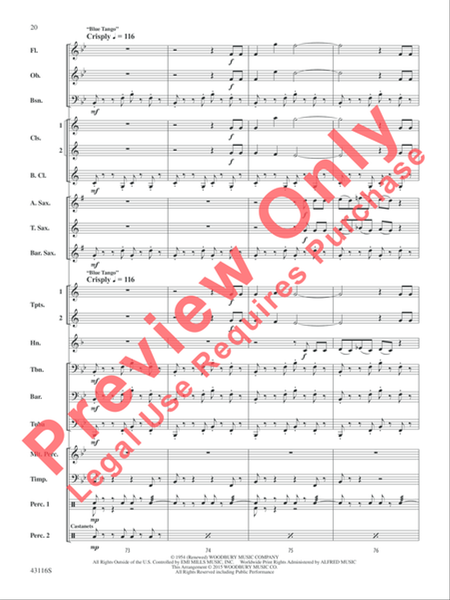 The Best of Leroy Anderson Concert Band scores gallery preview page 21