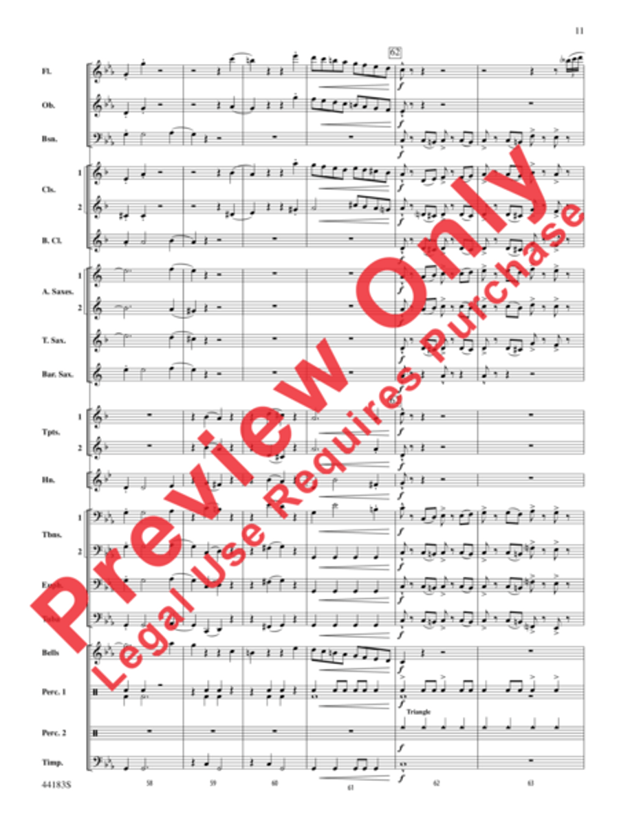 Cobra Dance Concert Band scores gallery preview page 12