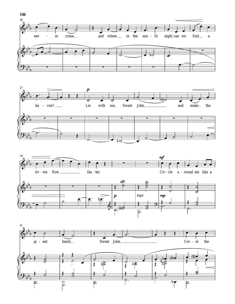 Wind around me like Satan's snake (from Miss Julie) Mezzo-Soprano Voice scores gallery preview page 2