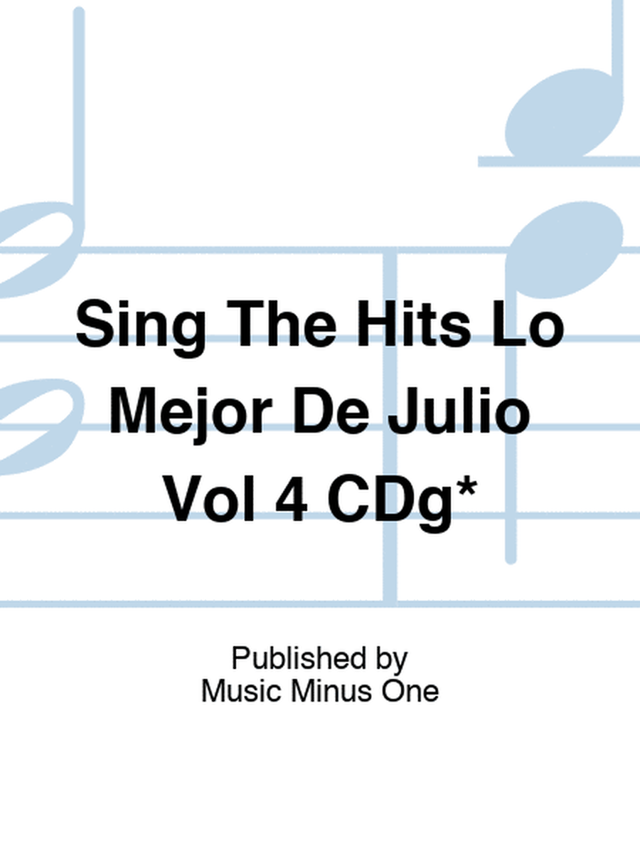 Sing The Hits Lo Mejor De Julio Vol 4 CDg*