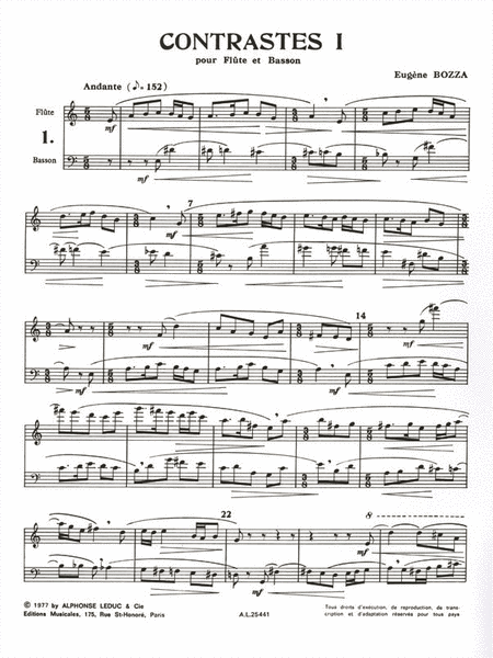 Contrastes I (flute & Bassoon)