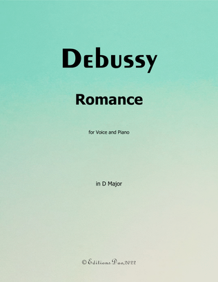 Romance, by Debussy, in D Major