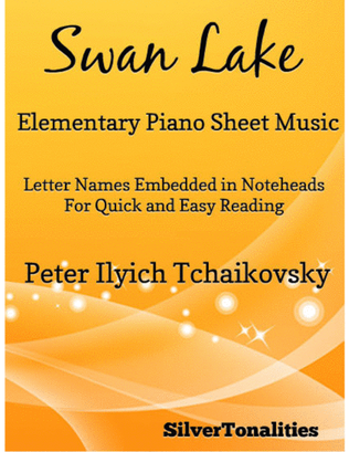 Book cover for Swan Lake Elementary Piano Sheet Music