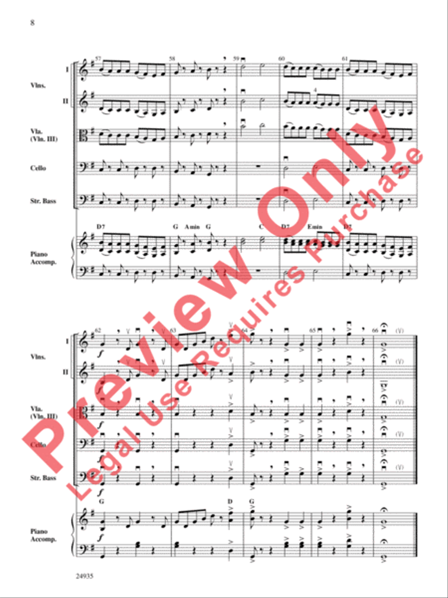 A Mozart Mix String Orchestra scores gallery preview page 9