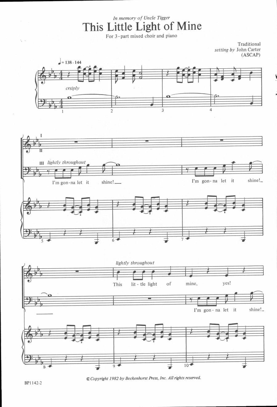 This Little Light of Mine 3-Part scores gallery preview page 2