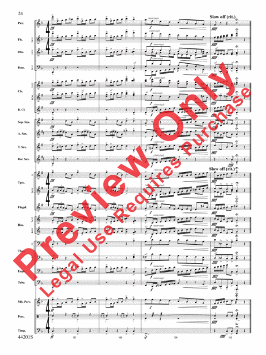 Handel in the Strand Concert Band scores gallery preview page 25