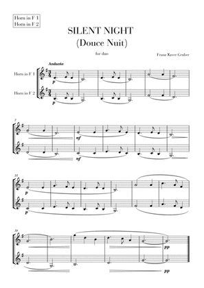 Silent Night for French Horn duet
