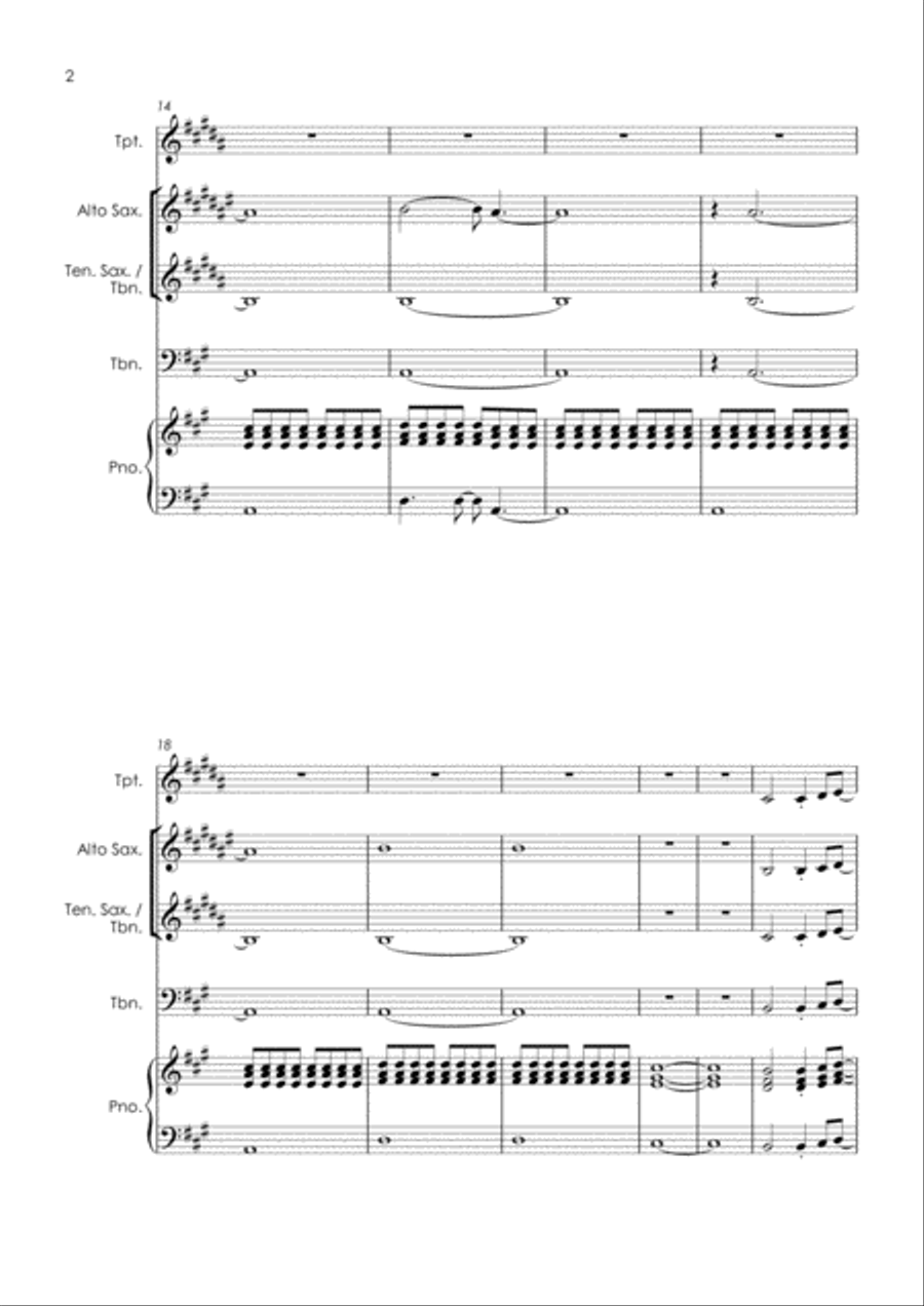 Jet Tenor Saxophone scores gallery preview page 4