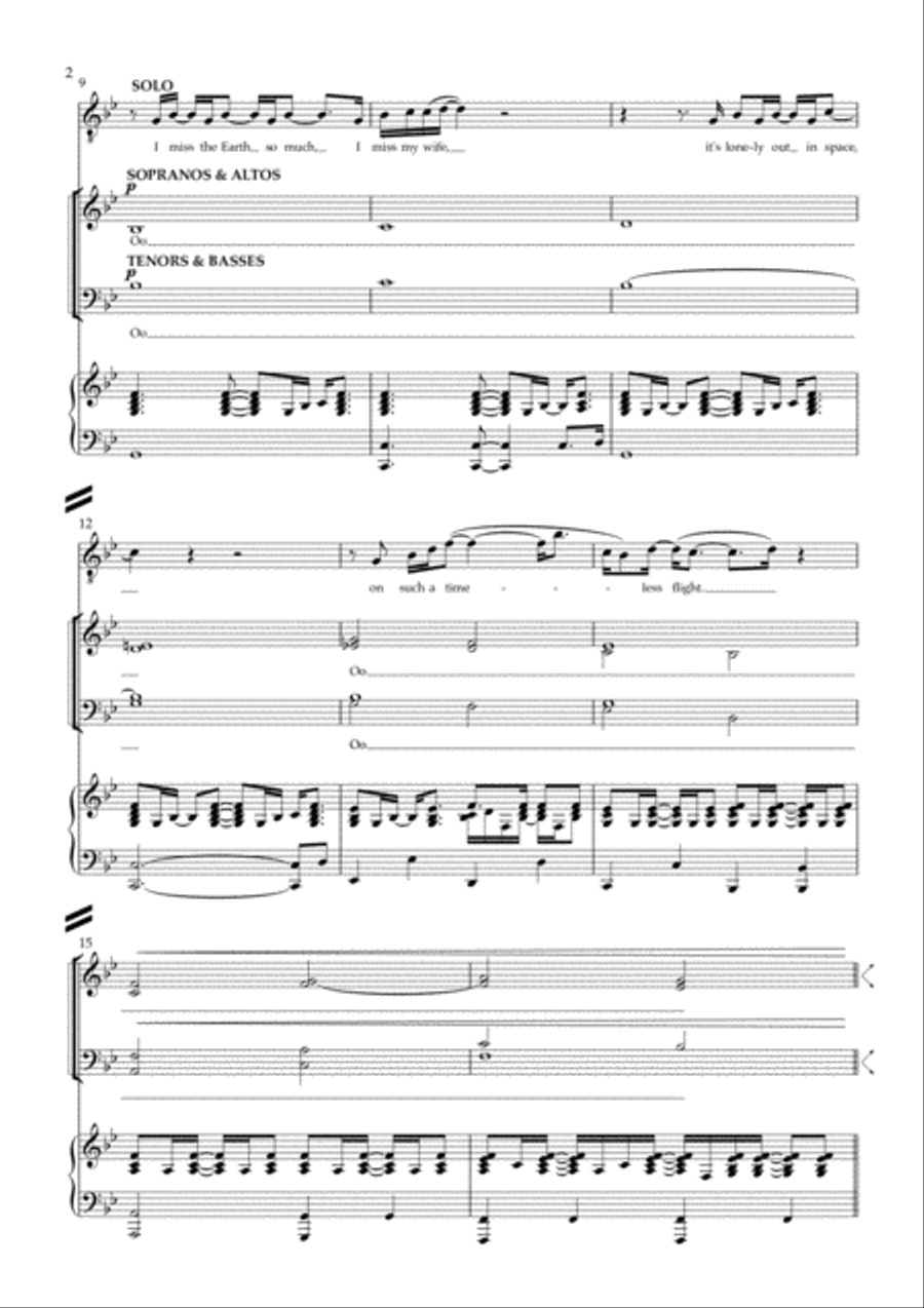 Rocket Man (i Think It's Gonna Be A Long Long Time) Rocket Man (i Think It's Gonna Be A Long Long Time) 4-Part scores gallery preview page 2