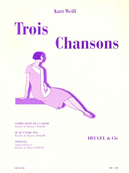 Trois Chansons (voice And Piano)
