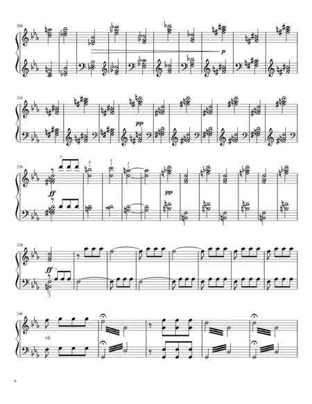 Beethoven Symphony No. 5 - 1st Movement - For Piano Solo (Intermediate) image number null