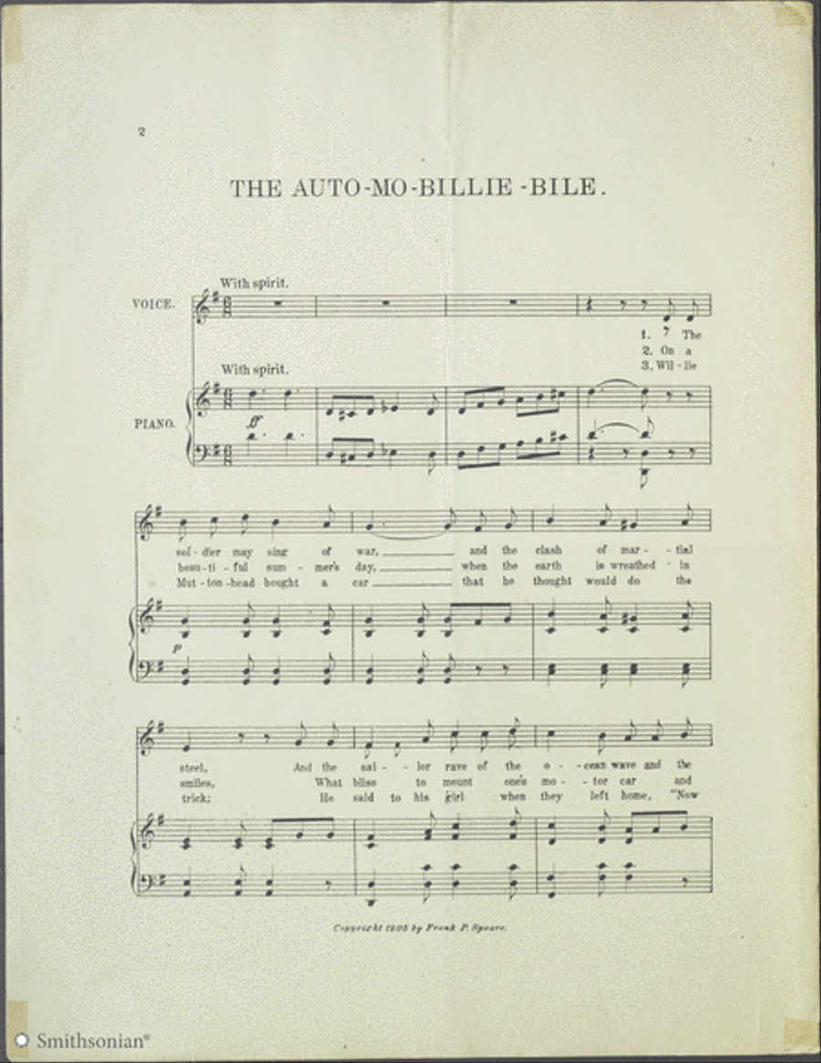 The Auto-mo-billie-beel The Auto-mo-billie-beel Piano, Vocal scores gallery preview page 2