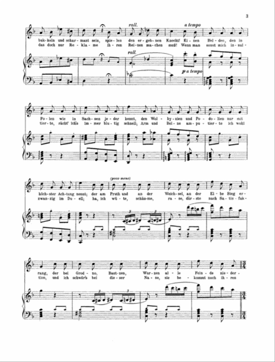 Ach, ich hab' sie ja nur auf die Schulter geküsst Baritone Voice scores gallery preview page 2