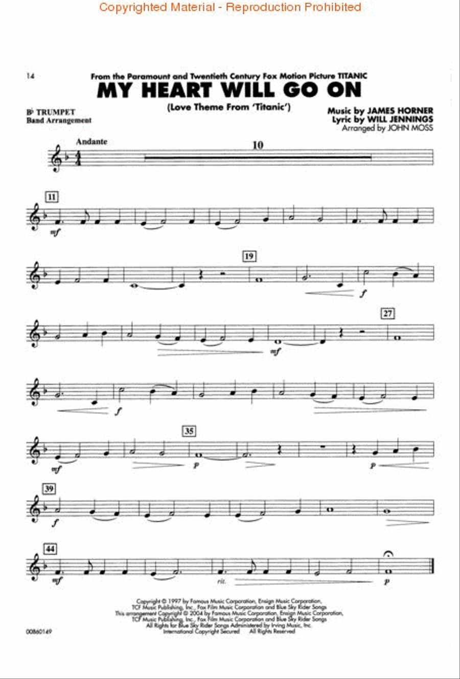 Film Favorites - Bb Trumpet Concert Band Methods scores gallery preview page 3