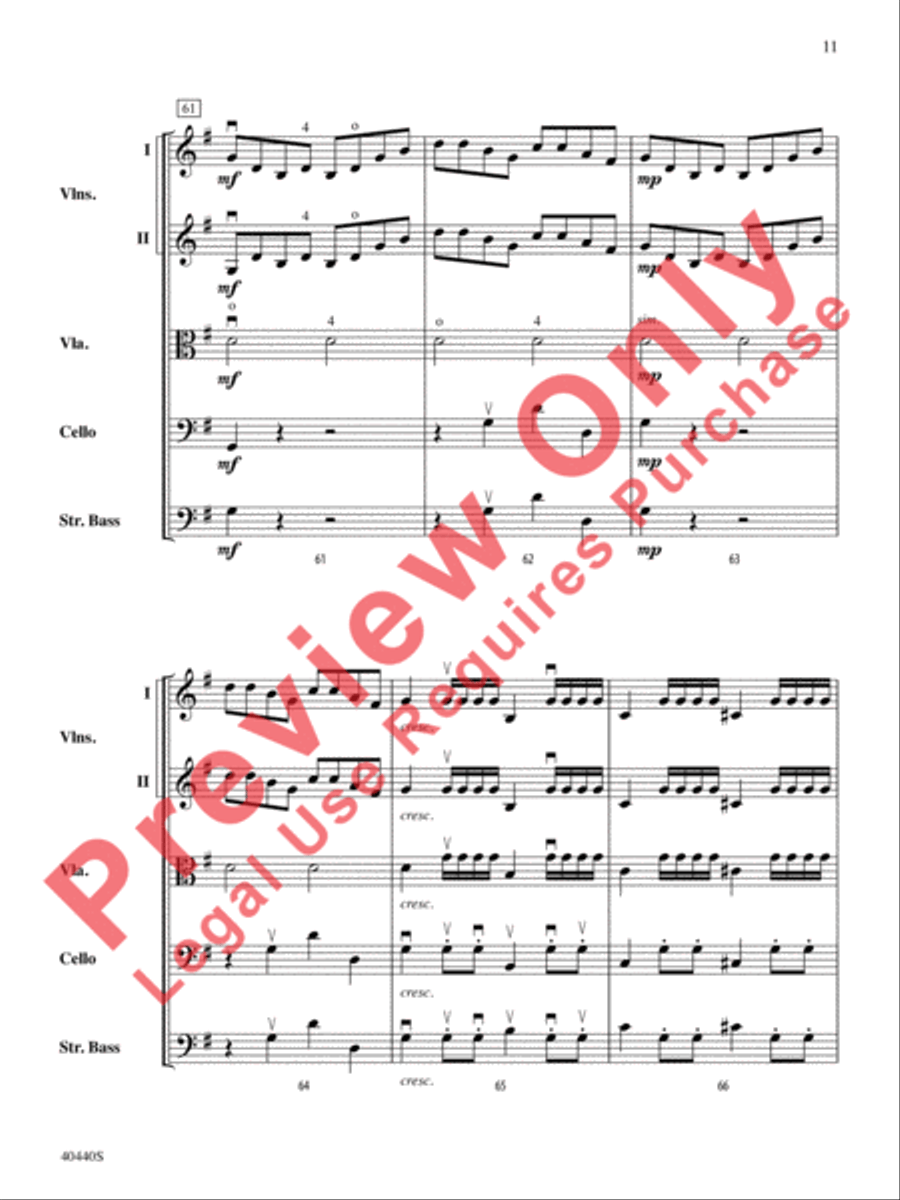 Symphony No. 29, K. 201 Symphony No. 29, K. 201 String Orchestra scores gallery preview page 12