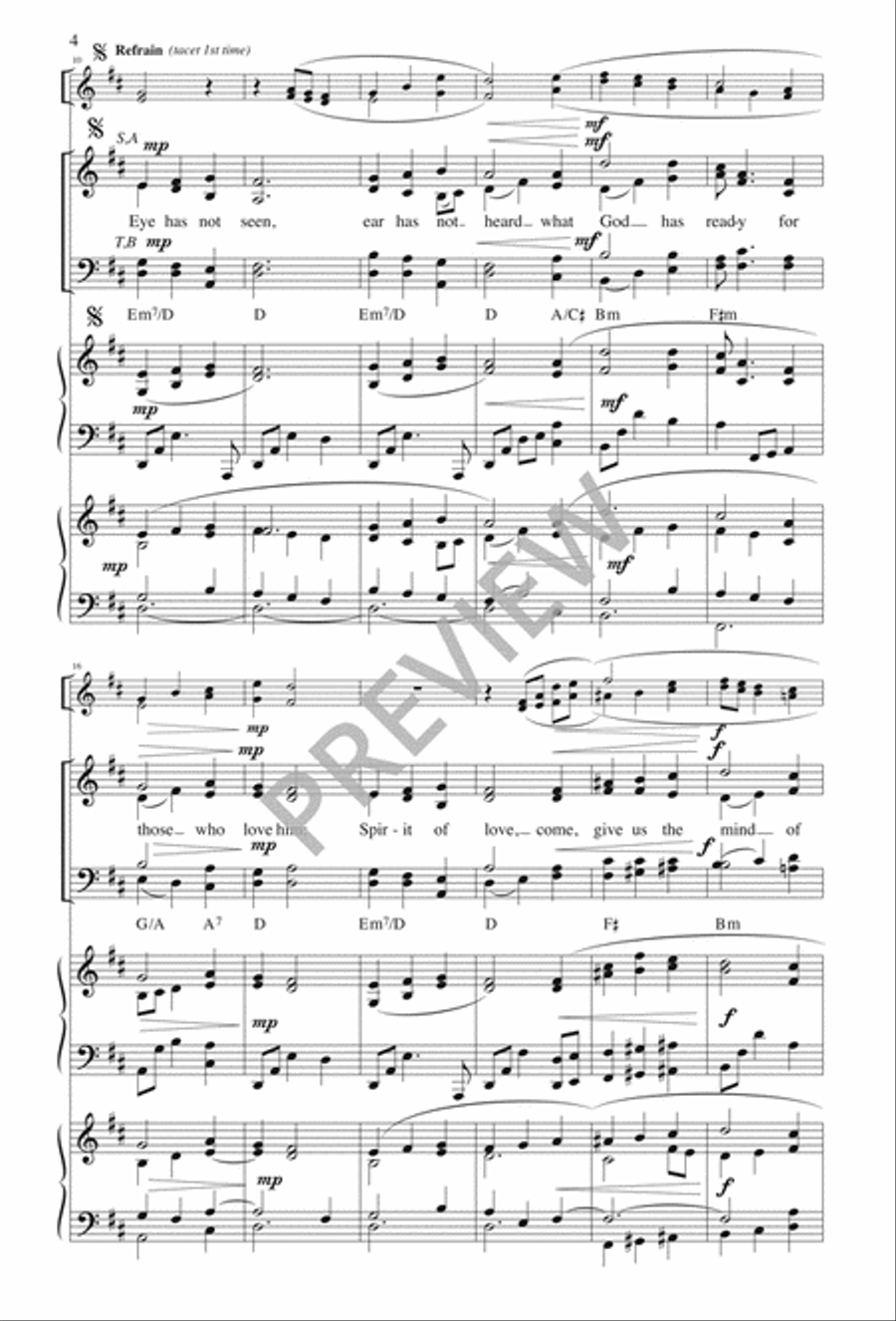 Eye Has Not Seen 4-Part scores gallery preview page 5