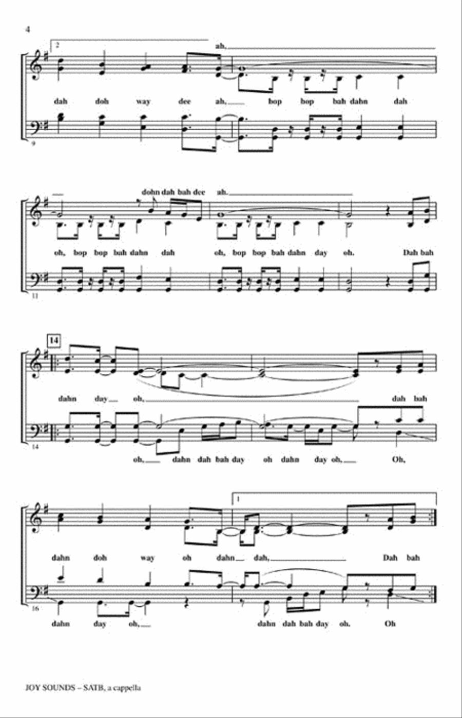 Joy Sounds 4-Part scores gallery preview page 3
