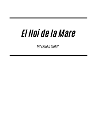 Book cover for El Noi de la Mare (for Cello and Guitar)