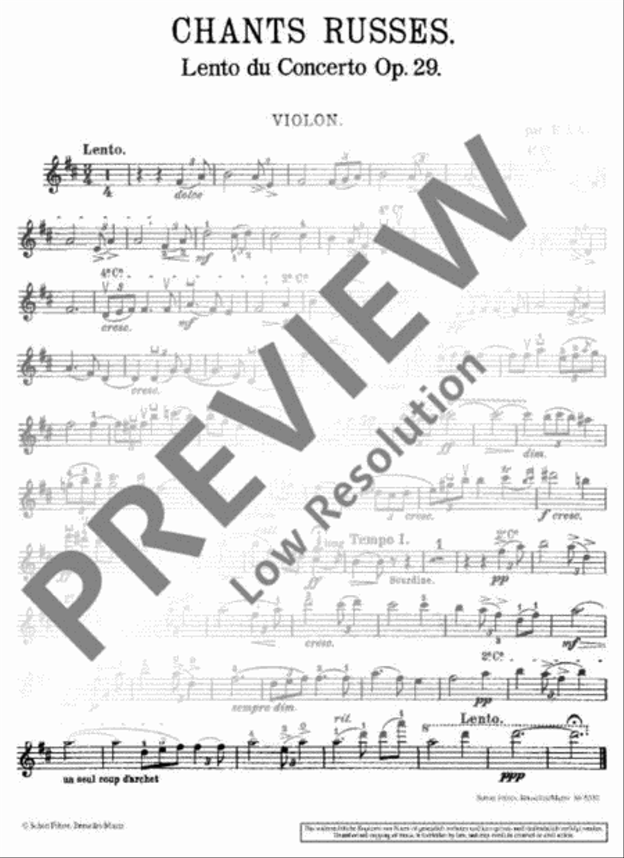 Chants Russes Piano Trio scores gallery preview page 8