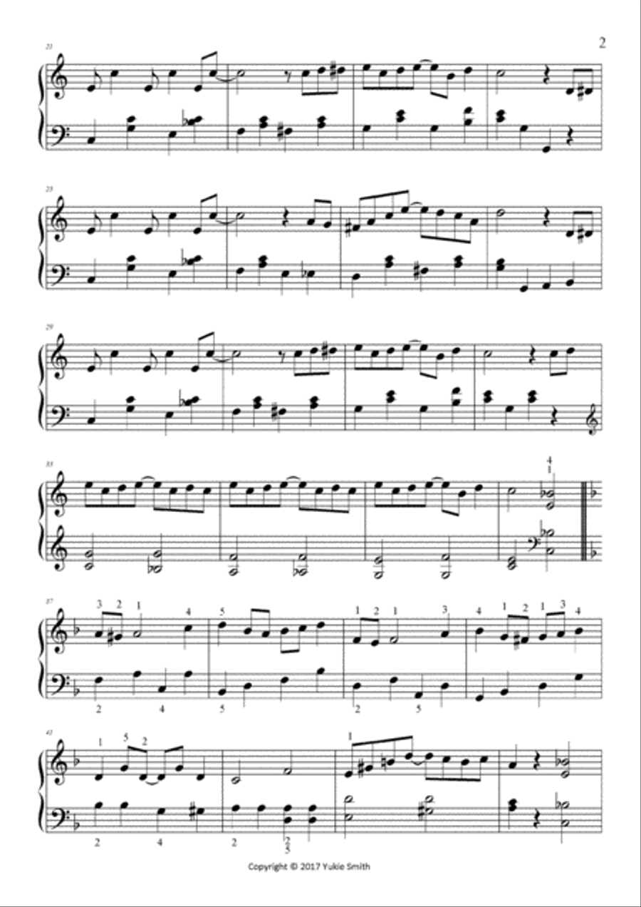 The Entertainer - piano solo (abridged version) Piano Solo scores gallery preview page 2