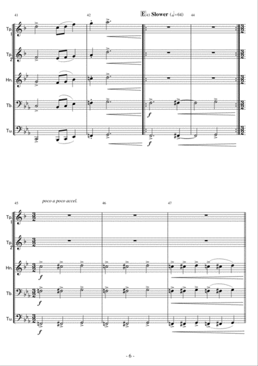 21st Century Schizoid Man Brass Ensemble scores gallery preview page 6
